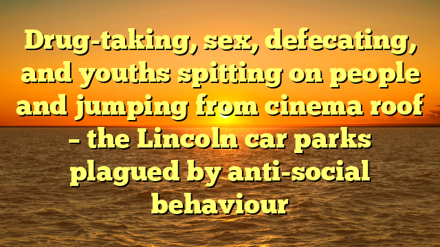 Drug-taking, sex, defecating, and youths spitting on people and jumping from cinema roof – the Lincoln car parks plagued by anti-social behaviour