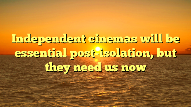 Independent cinemas will be essential post-isolation, but they need us now