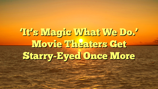 ‘It’s Magic What We Do.’ Movie Theaters Get Starry-Eyed Once More