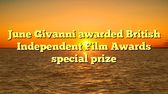 June Givanni awarded British Independent Film Awards special prize