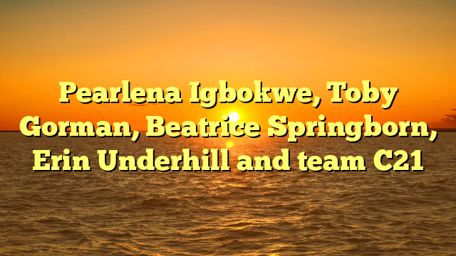 Pearlena Igbokwe, Toby Gorman, Beatrice Springborn, Erin Underhill and team C21