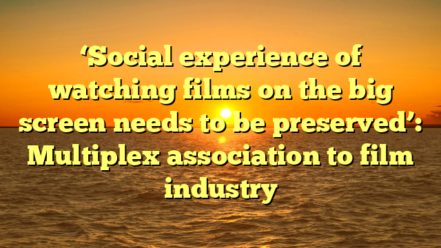 ‘Social experience of watching films on the big screen needs to be preserved’: Multiplex association to film industry