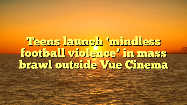 Teens launch ‘mindless football violence’ in mass brawl outside Vue Cinema